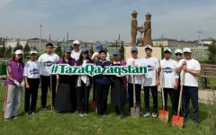 В Туркестанской области в рамках проекта Таза Қазақстан проведены работы по озеленению