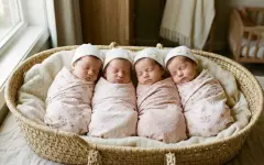 Четыре однояйцевые девочки-близняшки родились в Петербурге