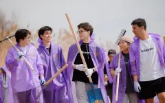 20 тонн мусора убрали активисты «Жаңа адамдар» на побережье реки Большая Алматинка