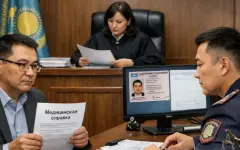 Выданные в 2016 году водительские права отобрали у казахстанца через суд