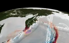 Спутник впервые заснял момент рождения цунами