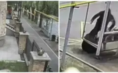 Неадекват избил пожилую женщину на остановке в Алматы: жуткие кадры