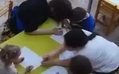 Избиение воспитанника детского сада попало на камеру в Темиртау