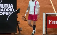 Бублик разбил ракетку во время матча на турнире в Мадриде