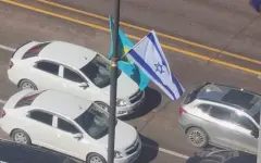 Флаги Израиля появились на улицах Астаны