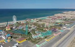 Площадь города Актау расширена за счет Каспийского моря