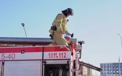 Возле Алтын Орды горел рынок стройматериалов