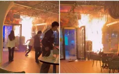 В популярном ресторане Алматы вспыхнул пожар во время поздравления гостей