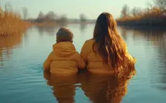 Мать бросилась за сыном в реку, но спасти его не смогла