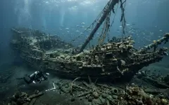 Затонувший корабль XVI века исследуют у берегов Раматюэля