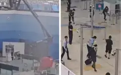 Вода в залах ожидания: протечки в аэропорту Алматы повторяются