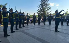 Пограничники провели концерт ко Дню защитника Отечества в Астане