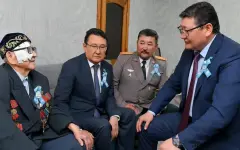 В области Абай оказали почести ветеранам войны и труженикам тыла