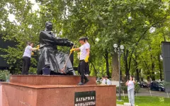 В Шымкенте акция Таза Қазақстан стала данью памяти героям и ветеранам