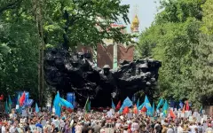 Акция Батырларға тағзым - мәңгі жадымызда состоялась в Алматы