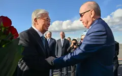 Как встретили Президента Турции в Астане