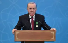 Исторический момент: Эрдоган получил первый орден Qoja Ahmet Yasaui