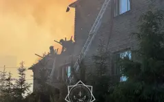 Ребёнка спасли во время крупного пожара в Астане