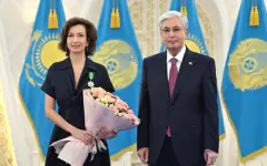 Экс-гендиректор ЮНЕСКО удостоилась ордена Qoja Ahmet Yasaui