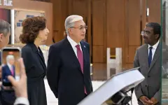 Глава государства посетил выставку по наследию Золотой Орды