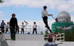 В Астане открылась экстремальная скейт-площадка Fly Park