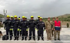 Спасатели МЧС Казахстана прибыли в Таджикистан для участия в международных учениях