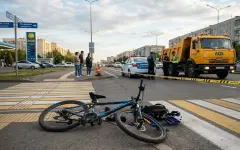 После наезда на ребенка-велосипедиста в Астане потребовали вернуть уроки ПДД