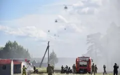 В Костанайской области прошли масштабные учения по тушению пожаров