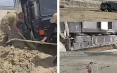 Британские туристы оказались в ловушке в степи Мангистау