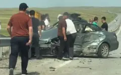 Разнесло в щепки: жуткое столкновение Lexus и Tank 500 в Кордае попало на видео