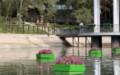Одно из самых популярных мест в Алматы украсили новым плавучим арт-объектом