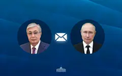 Токаев направил поздравительную телеграмму Президенту России