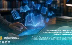 Более 3,6 млн просмотров: казахстанцы стали чаще обращаться к цифровым библиотекам